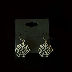 Handmade Spiderweb Earrings